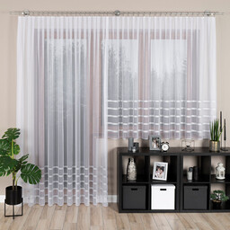 Markizeta Firana żakardowa gotowa 300x250 001 biała ze