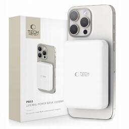 Powerbank Tech-protect PB11 Lifemag Magsafe 10000MAH Biały