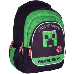Plecak szkolny dla chłopca, Minecraft, zielony, Astra
