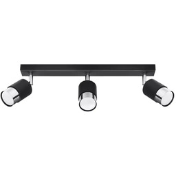 Plafon NERO 3 czarny/chrom SL.1066 - Sollux