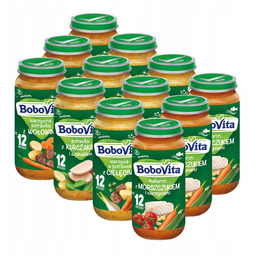 BoboVita Zestaw Mix-2 Obiadków po 12 miesiącu 12x250g