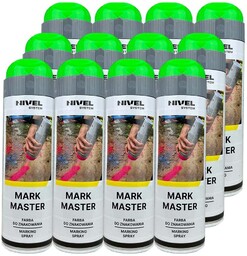 Farba w sprayu MARK MASTER Nivel System zielona