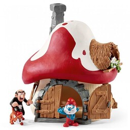 Schleich Smerfy Domek Smerfów z figurkami 20803