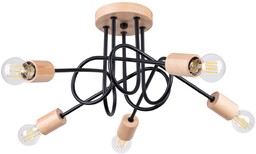 Żyrandol EMBER 5 czarny SL.1478 - Sollux