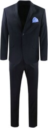 Elegancki Czarny Garnitur Męski - MENSFIELD GARMNSD240979SLIM