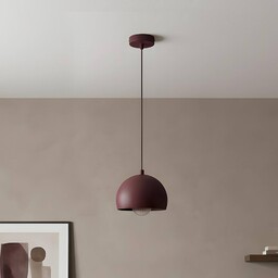 Lampa wisząca Sool Luminex, możliwość ściemniania, czerwony, salon