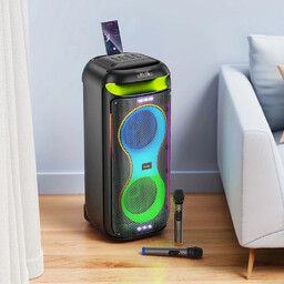 HOCO HA13 Max zestaw karaoke 60 W, RGB