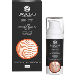 BASICLAB Masculis Lekki krem do twarzy SPF 30