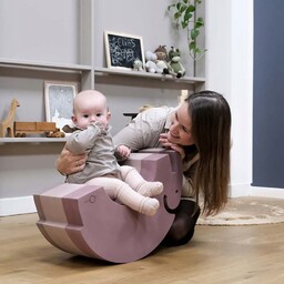 Słoń L Vintage Rose zabawka sensoryczna ruchowa balans