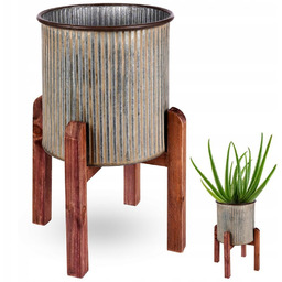 Kwietnik Duża Doniczka Na Stojaku osłonka metalowa