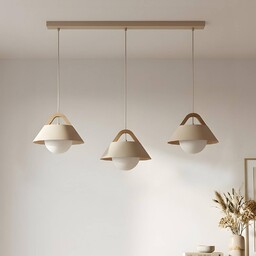 Lampa wisząca Funda Luminex, możliwość ściemniania, kremowy /