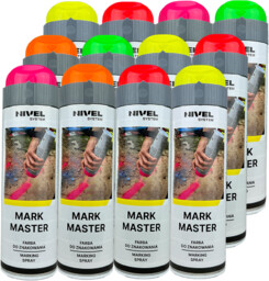 Farba w sprayu MARK MASTER Nivel System MIX,