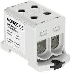 Złączka szynowa 6-95mm2 szara 4 otwor AL/CU 1000V