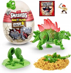 Smashers Dino Island Jajo Dinozaura 10 niespodzianek Egg