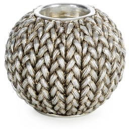 EUROFIRANY Świecznik stojący Moli Srebrny