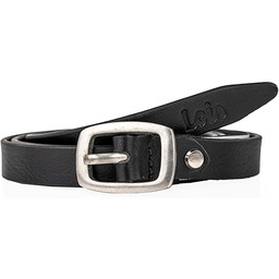 Lois - Damski pasek ze skóry skórzanej. Metaliczna