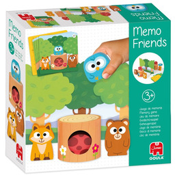 Drewniana gra memory dla dzieci Memo Przyjaciele Goula