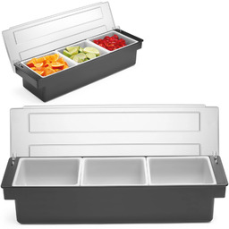 Pojemnik barmański organizer na dodatki do drinków koktajli