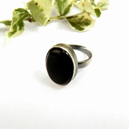 Pierścionek z onyksem VI