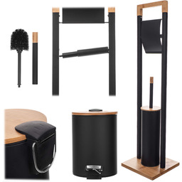 Zestaw łazienkowy Guise stojak na papier toaletowy