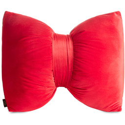 Poduszka welwetowa czerwona w kształcie kokardy POFA-03
