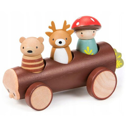 Leśna taksówka drewniana