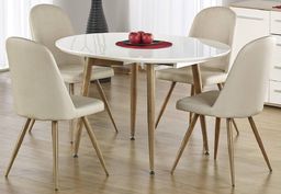 Zestaw: stół rozkładany edward i 4 krzesła k214