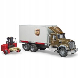 Ciężarówka Mack Ups z wózkiem widłowym Bruder 02828