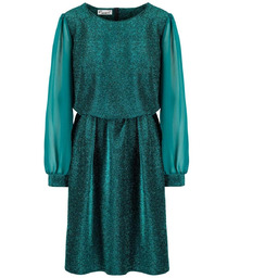 Elegancka sukienka trapezowa z brokatem i tiulem ELECTRA-40