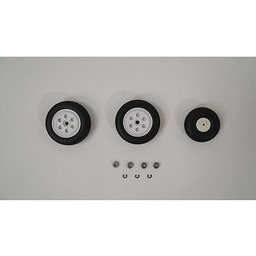 E-Flite EFL87890 zestaw kółek: F-16 Falcon-Gray 80 mm