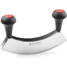 Siekacz nóż do siekania ziół z podwójnym ostrzem