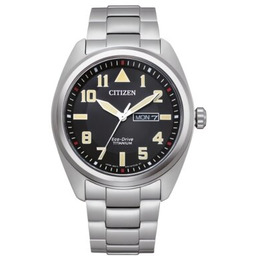 CITIZEN Zegarek Super Titanium Military BM8560-88EC Tytanowy