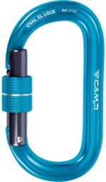 Karabinek wspinaczkowy CAMP Oval XL Lock blue