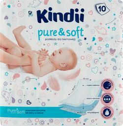 Kindii Pure & Soft, podkłady dla niemowląt, jednorazowe,