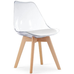 Edinos Przezroczyste krzesło minimalistyczne M5-F02