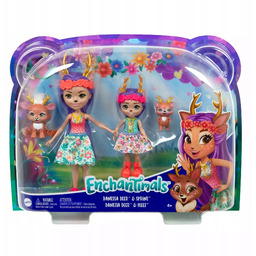 Enchantimals. HCF79 Lalki siostry zwierzątka jelonki. Enchantimals