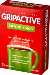 Gripactive Zatoki i Nos, 6 saszetek