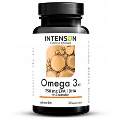 INTENSON Omega3 500mg EPA + 250mg DHA, 120kaps.
