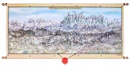 Małopolska Południowa Tatry Mapa Ścienna Ozdobna Pergamena Stylizowana
