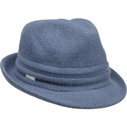 Kapelusz Wełniany Uni Trilby by Seeberger, niebieski, One