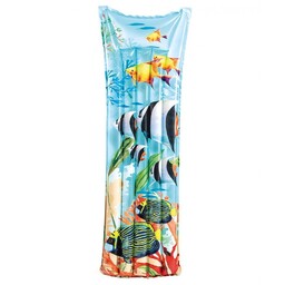 Materac plażowy dmuchany 183x69cm nadruk Intex INTEX59720-08859-KWIATY INTEX59720-08859-RYBKI,