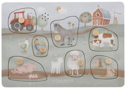 Little Dutch Puzzle Dźwiękowe Little Farm Fsc