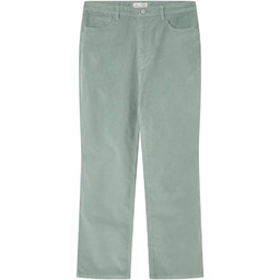 SPRINGFIELD Damskie spodnie jeansowe Kick Flare sztruksowe, Zielona,