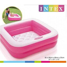 Basen dmuchany brodzik 86x86x25cm Intex INTEX57100-51008 INTEX57100-51008-RÓŻOWY, Kolor: