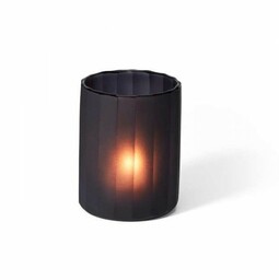 Philippi TWILIGHT Szklany Świecznik Tealight 10 cm Czarny