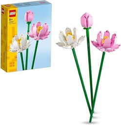 LEGO Creator Botanicals Kwiaty lotosu, 3 Sztuczne Kwiaty