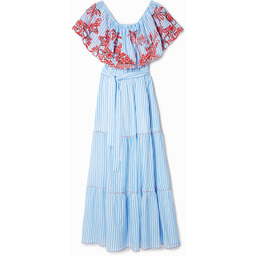 Długa sukienka w paski Stella Jean