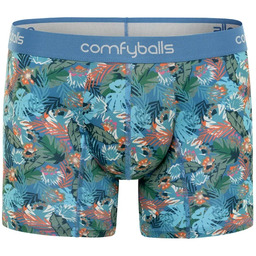 COMFYBALLS Bokserki do biegania LONG PERFORMANCE blue jungle