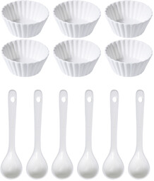 Zestaw misek porcelanowych Wave, 12 elem.