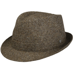 Kapelusz Wełniany Richardson Trilby by Lierys, ciemnobeżowy, cm
